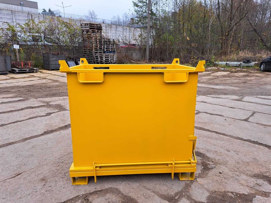 Pojemnik z klapowym dnem, 1500 L, model PMDB do widlaków