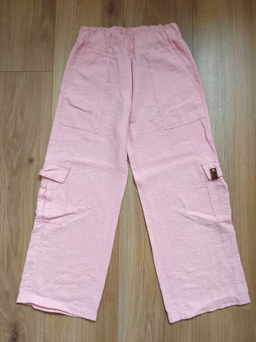 Літні широки брюки, штани палаццо карго р. 134-140
