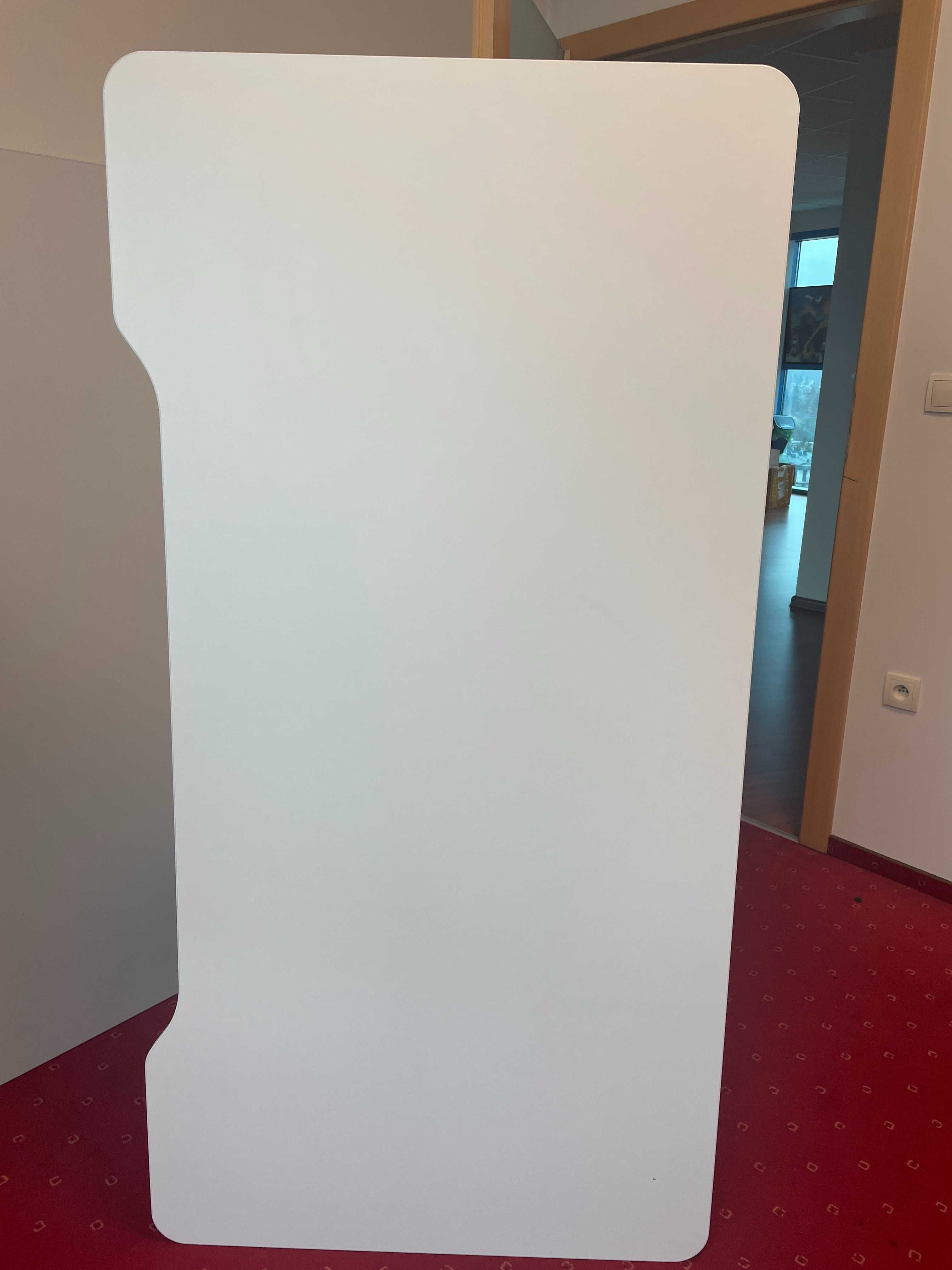 Blaty biurowe 160x80 cm - białe jak nowe