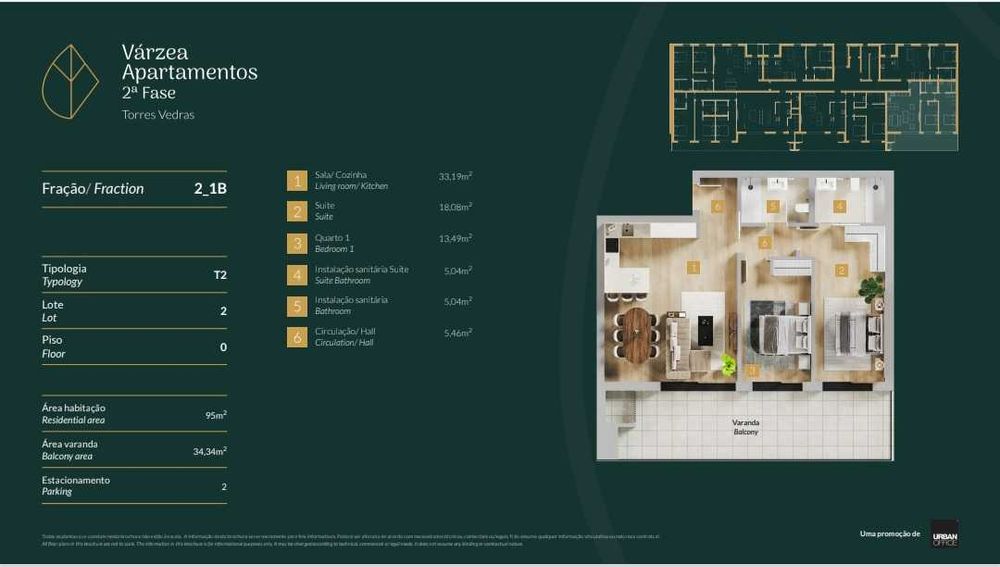 Fantástico T2 em Torres Vedras - Cedência de posição