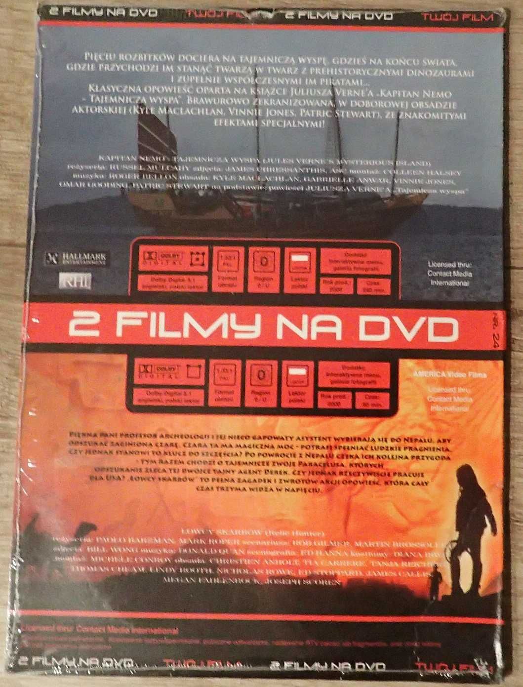 Film DVD: "Kapitan Nemo" oraz "Łowcy Skarbów cz.3"