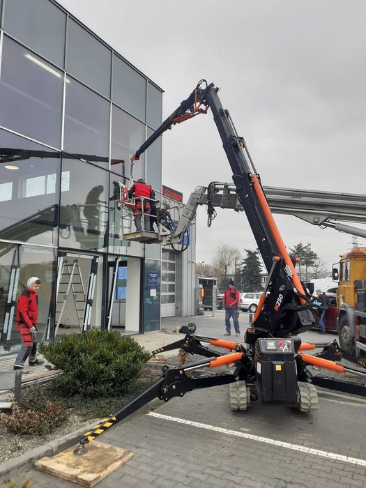 Mini Żuraw, BG LIFT M250, Dźwig, Pająk, Montaż - wynajem z operatorem.