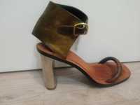Обувь премиум класса женские кожаные  босоножки Сeline PARIS р 41-40,5
