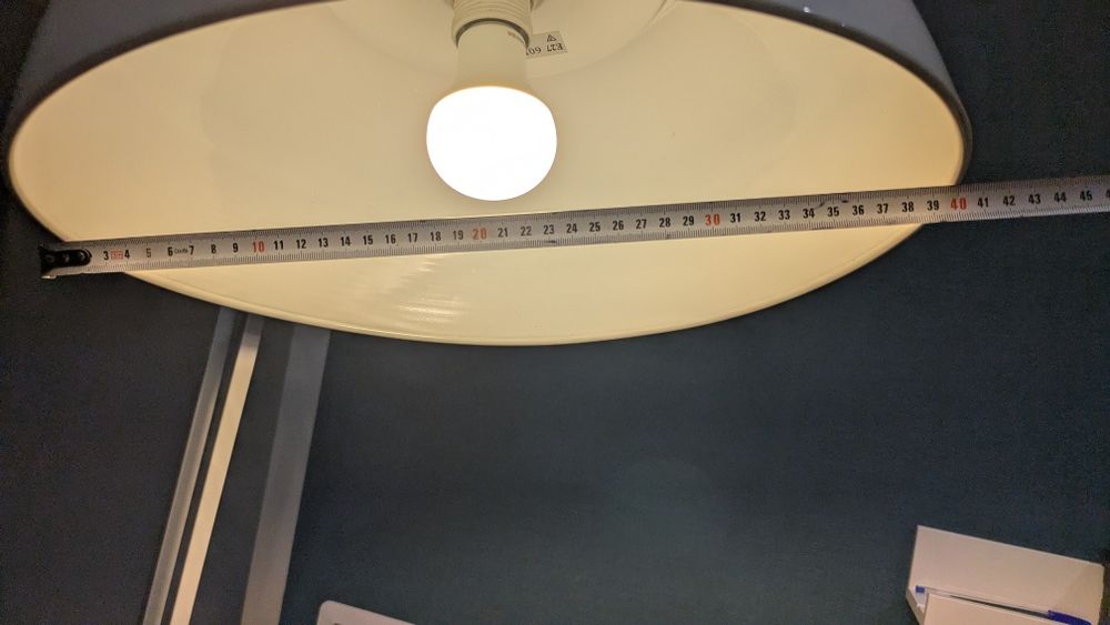 Lampa podłogowa stojąca biała "pixar'