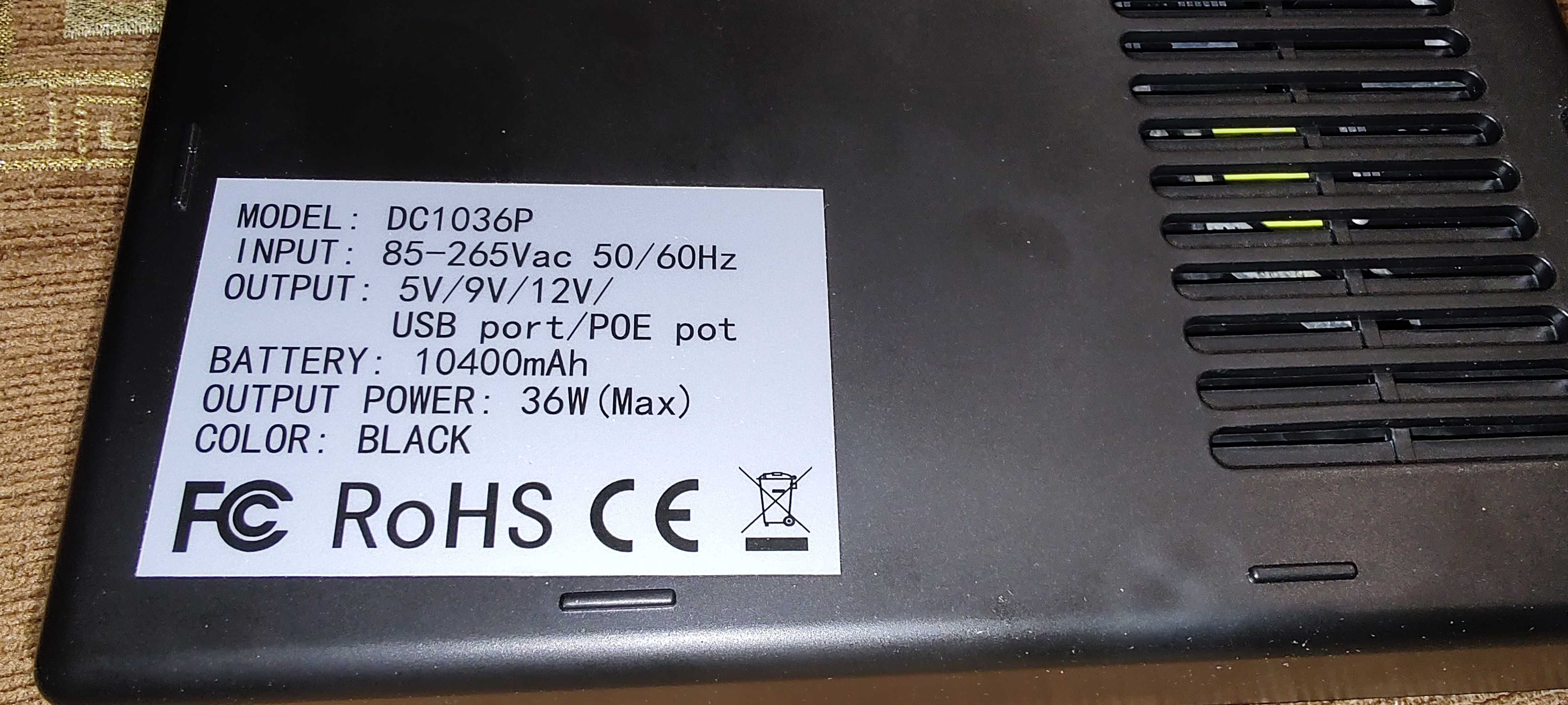 DC1036P Безперебійник для роутеру дбж ups для wi-fi 12в 9в на 18650