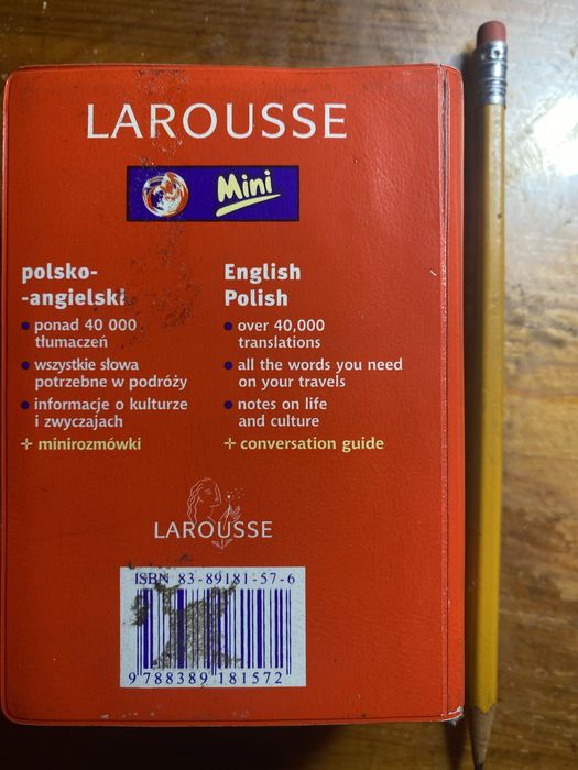 Mini słownik-dictionary polsko-ang i English Polish