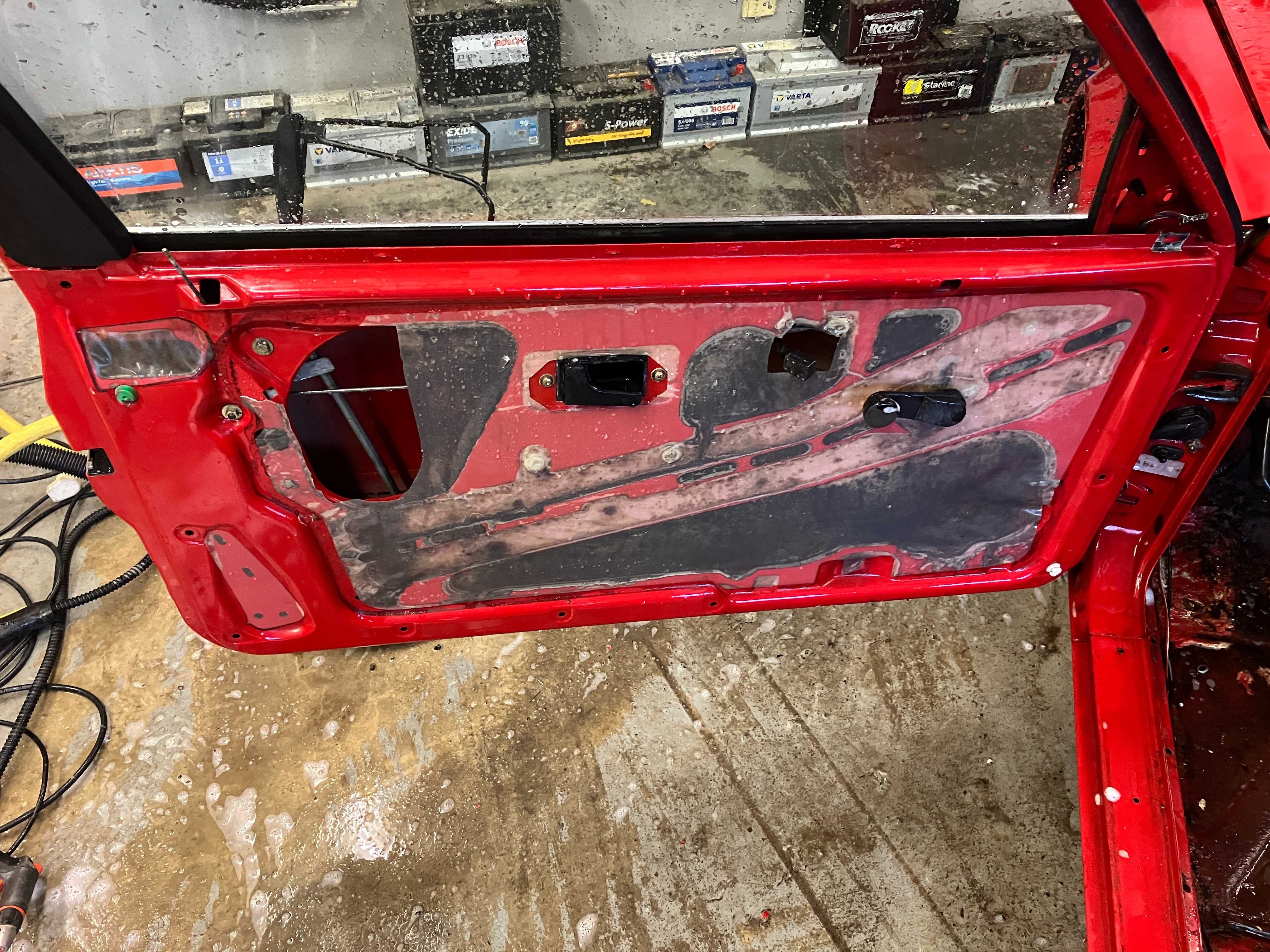 Idealne Drzwi Lewe Kierowcy BMW e30 Coupe Baur Zinnoberrot
