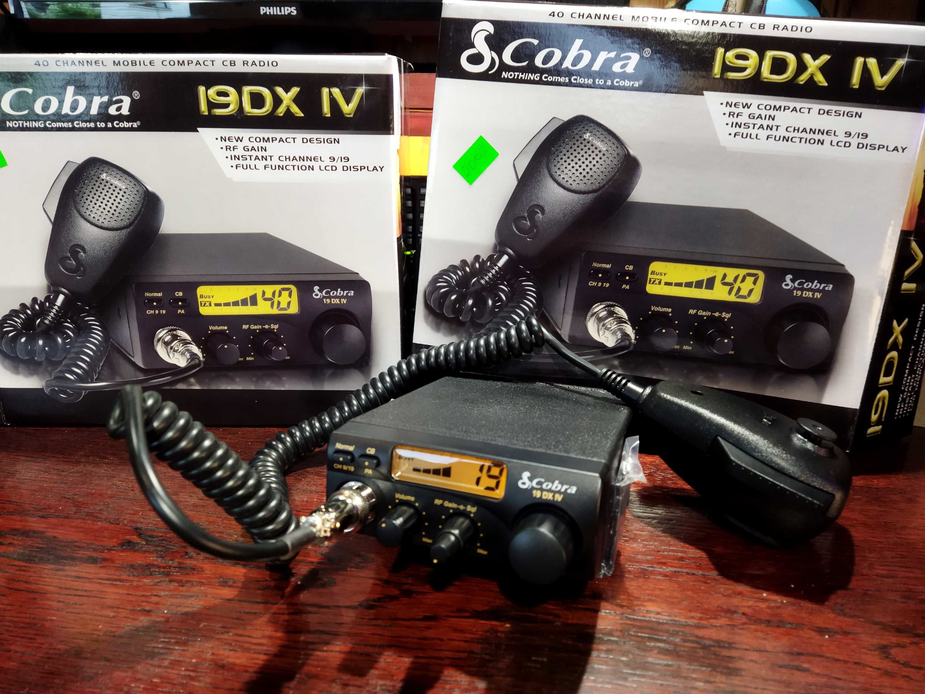 CB Radio Cobra 19DX Nowe, Gwarancja