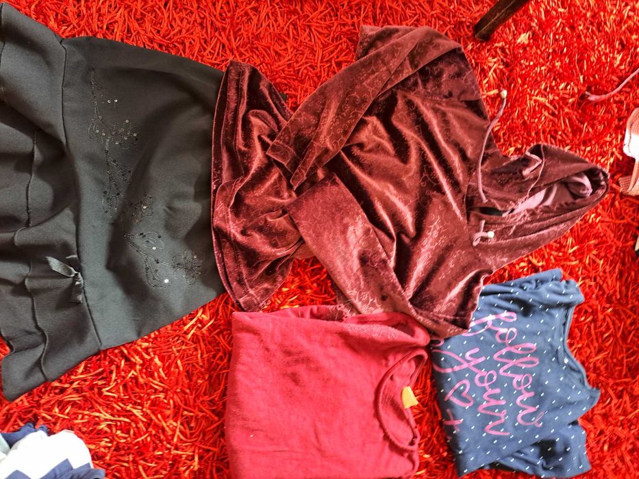 Bardzo duży zestaw paka ubrań jesienno zimowych