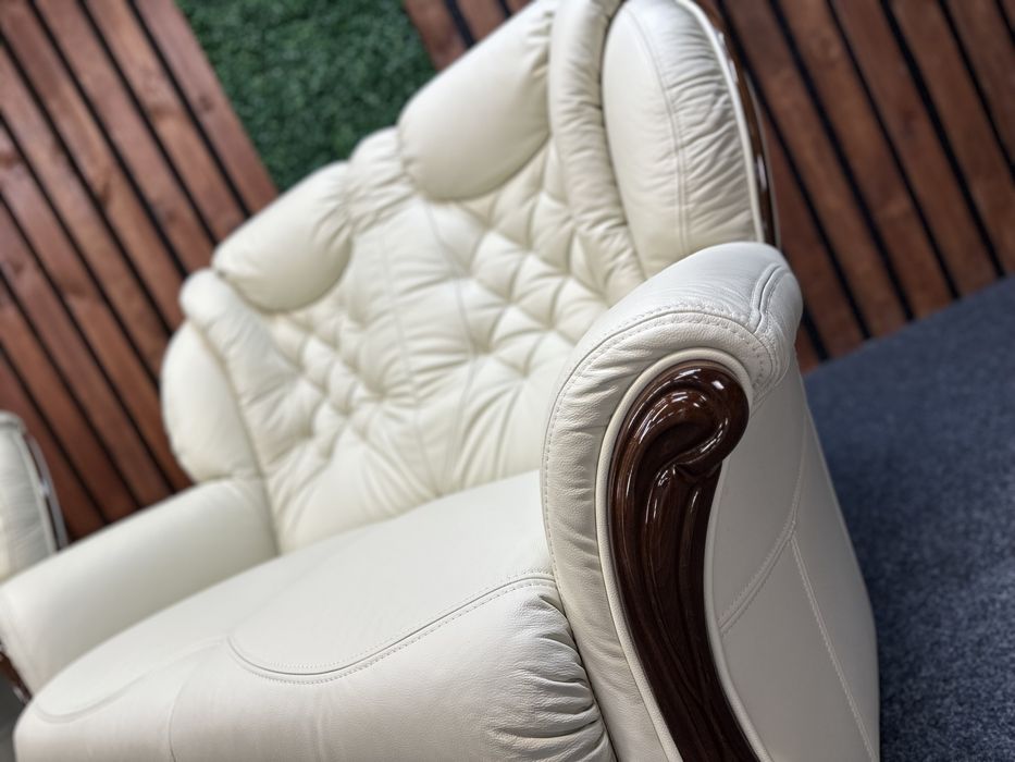 НОВИЙ шкіряний КОМПЛЕКТ 3211 розкладний ІТАЛІЯ кожаный гарнитур шкіра