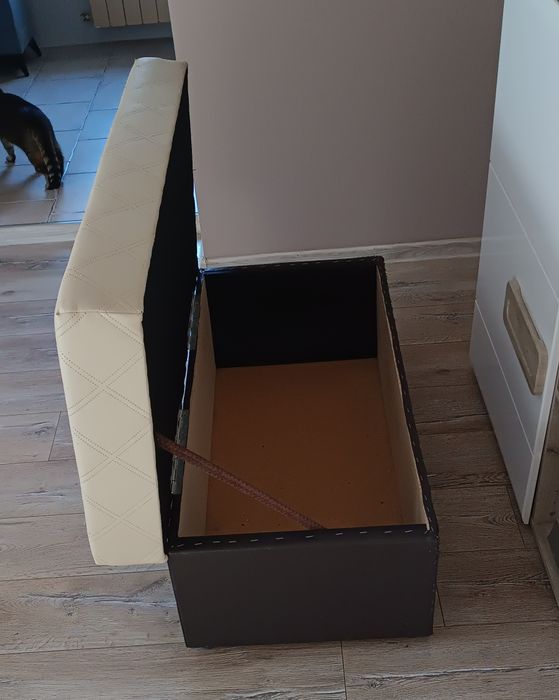 Pufa ławka duża że schowkiem z eco skóry