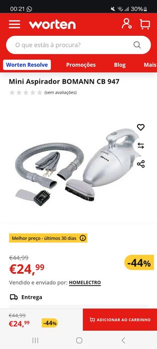 Mini Aspirador BOMANN