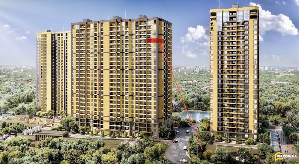 Продаж (переуступка) 2к 56 кв.м ЖК "Медовий-2" Севастопольська пл