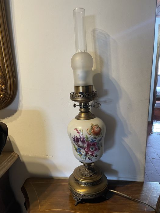 Candeeiro vintage de ceramica
