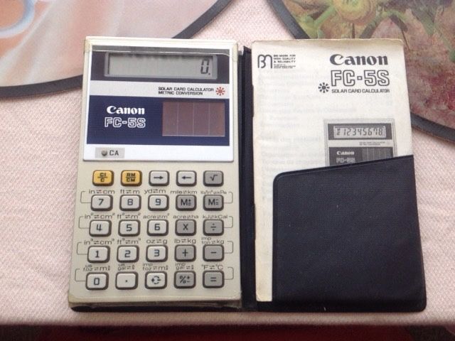 Вінтажний калькулятор Canon FC-5S Solar
