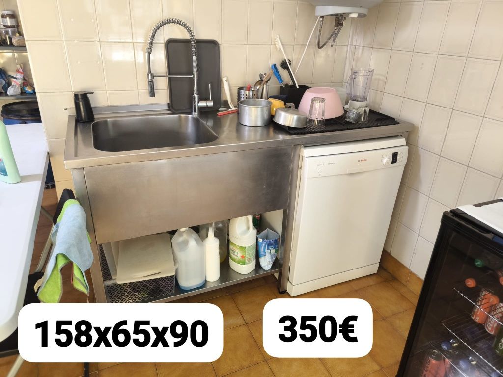 Banca da inox 2x70x90