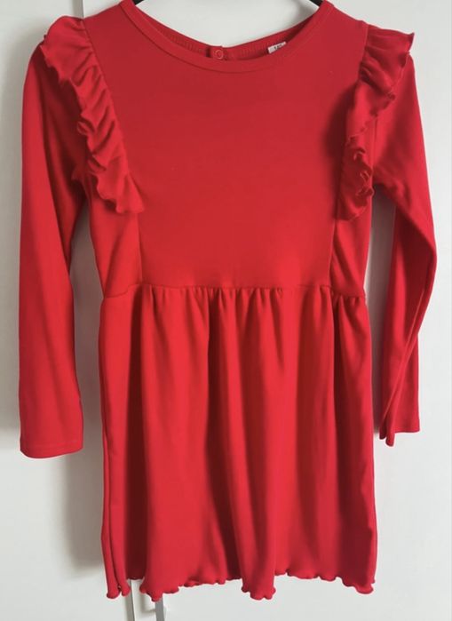 Sukienka czerwona 140 nowa