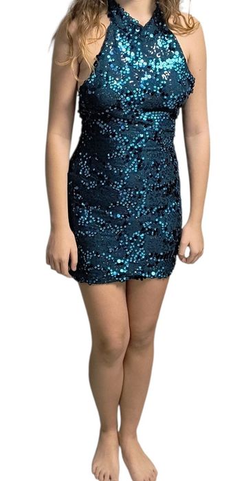 Sukienka cekiny błyszcząca s/ m