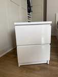 MALM Komoda, 2 szuflady, biały, 40x55 cm szafka nocna ikea