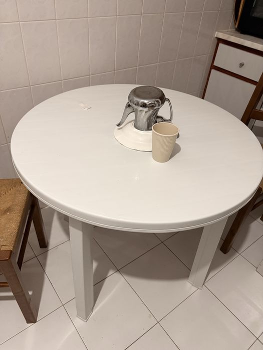 Mesa plastico branco