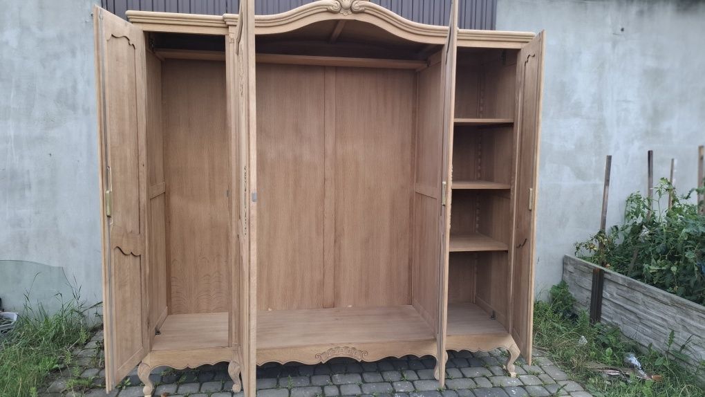 Szafa ludwikowska 4drzwiowa oczyszczona rozkrecana