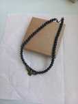 Czarny choker z ptakiem