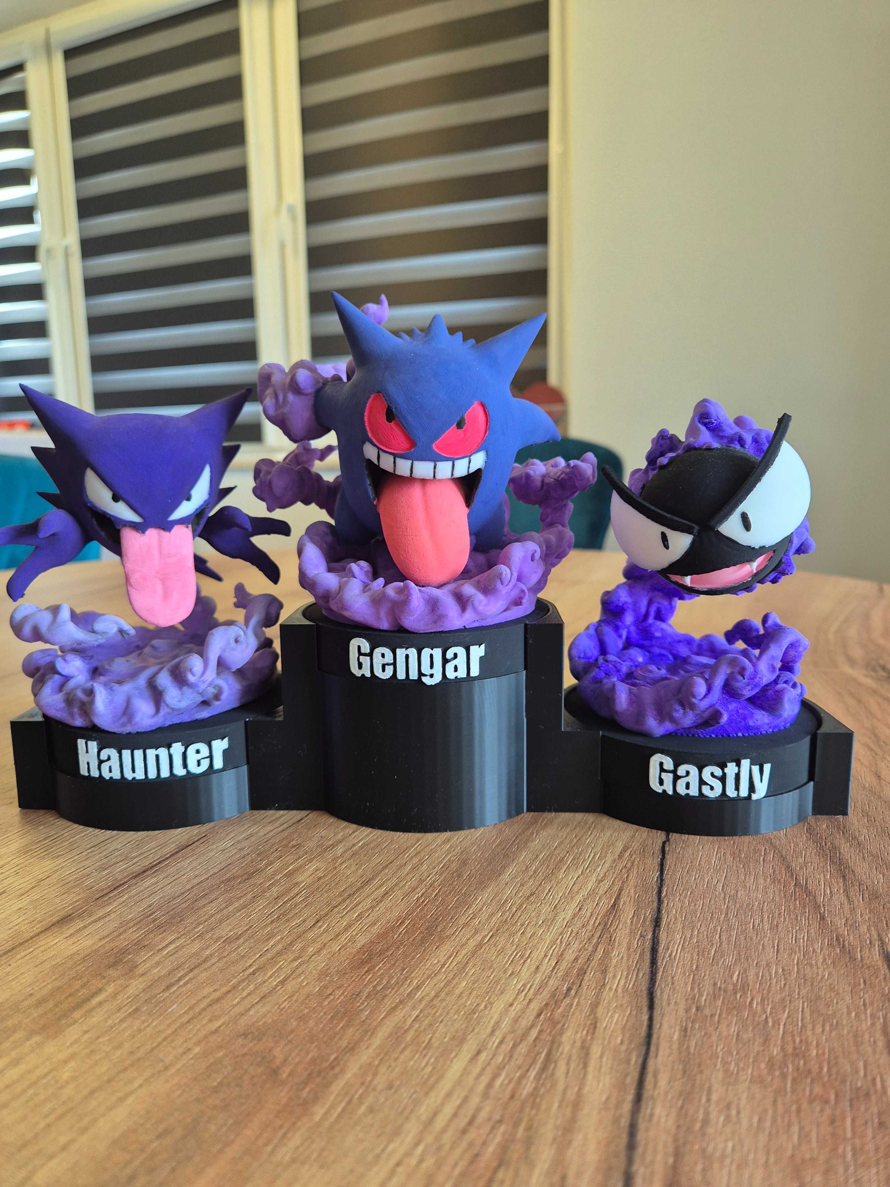 POKEMON GENGAR EWOLUCJA - Figurki oryginalne ręcznie malowane