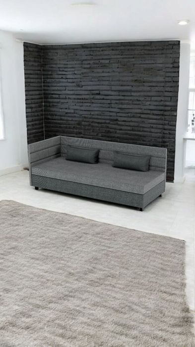 tapczan sofa łóżko jednoosobowe z pojemnikiem na posciel 80/195