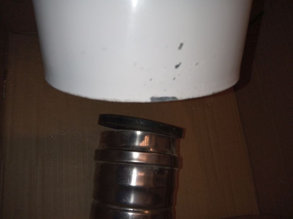 Kolano 80/125 90 stopni dwuścienne spalinowo powietrzne kocioł gazowy