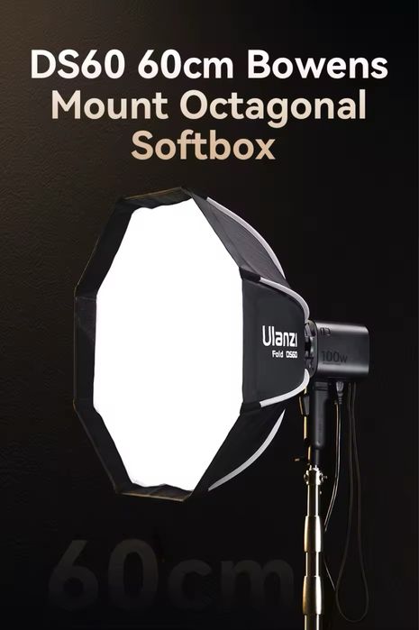 Софтбокс Ulanzi DS60 60 см з сотами і кріпленням Bowens для світла