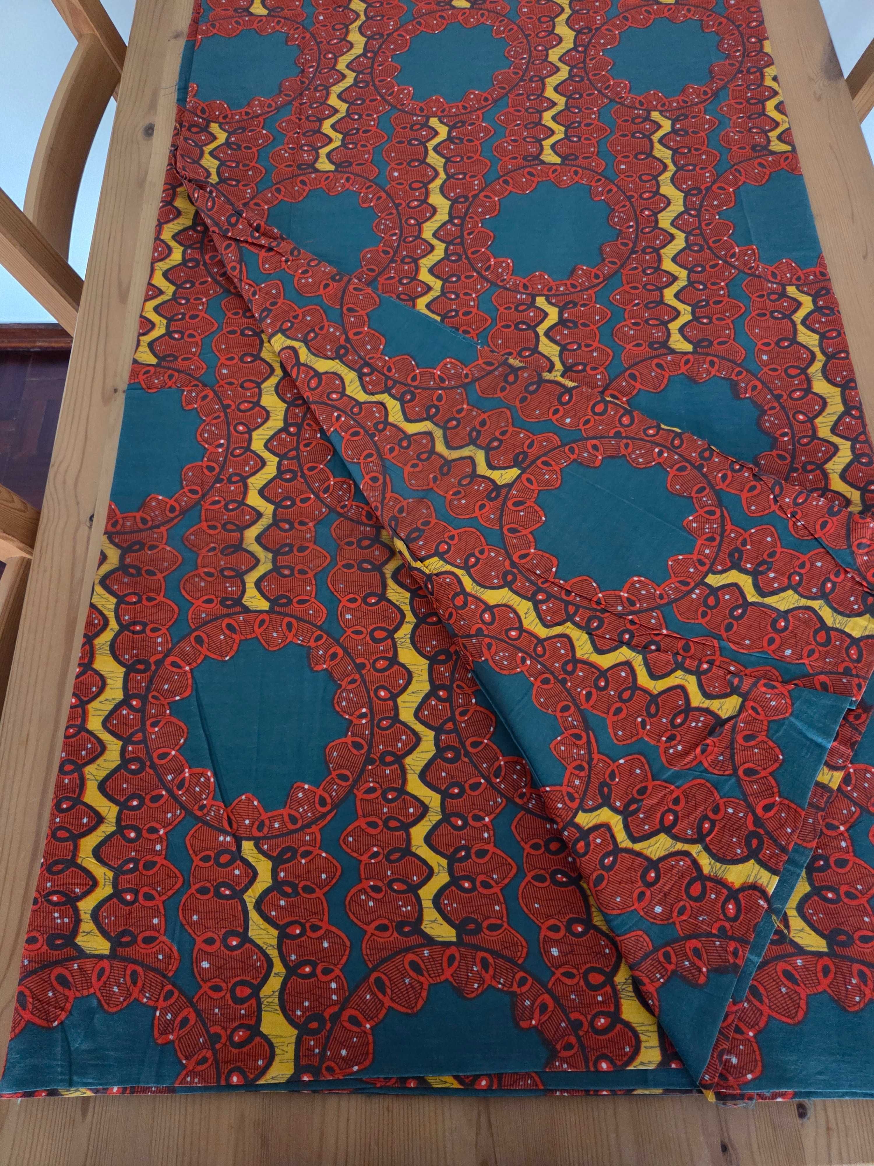 Tecido padrão africano 1,10m x 9,50m a 10m