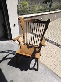 Fotel  z drewna dębowego ręczna robota