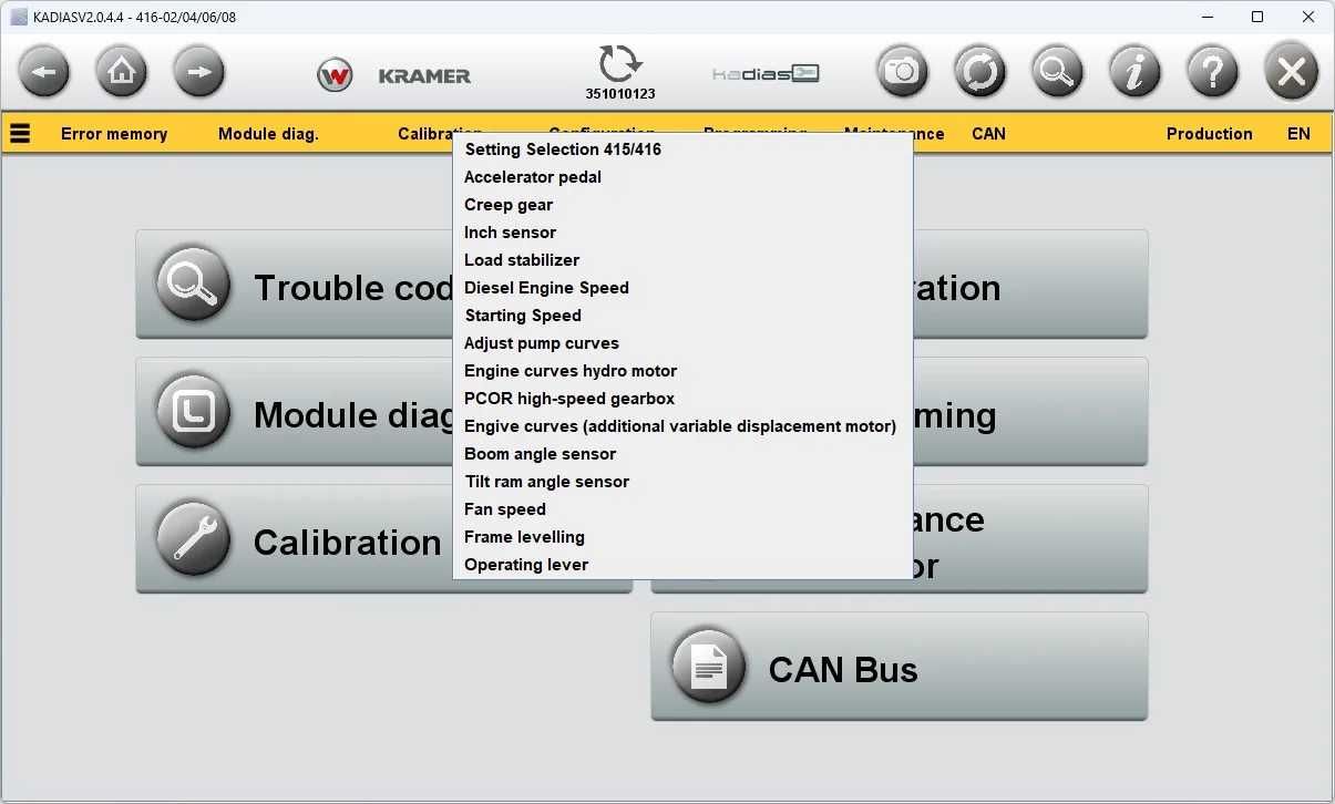 KRAMER Wacker Neuson ZESTAW Diagnostyczny CanFox Licencja Serwis ASO