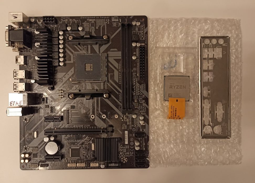 Комплект AMD AM4: GIGABYTE B450M S2H + AMD Ryzen 5 5500