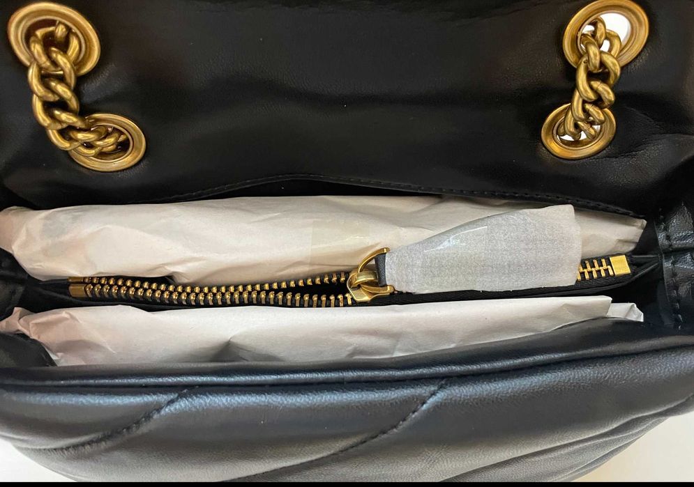 torebka pinko love mini puff złota