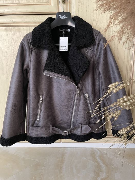 Куртка Дублянка авіатор дубленка Zara H&M єврозима S/M