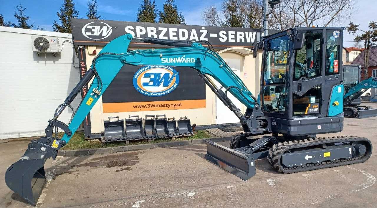 Mini-koparka SUNWARD SWE 35UF Nowa 2025, 3850 kg Gwarancja 5 lat !!!