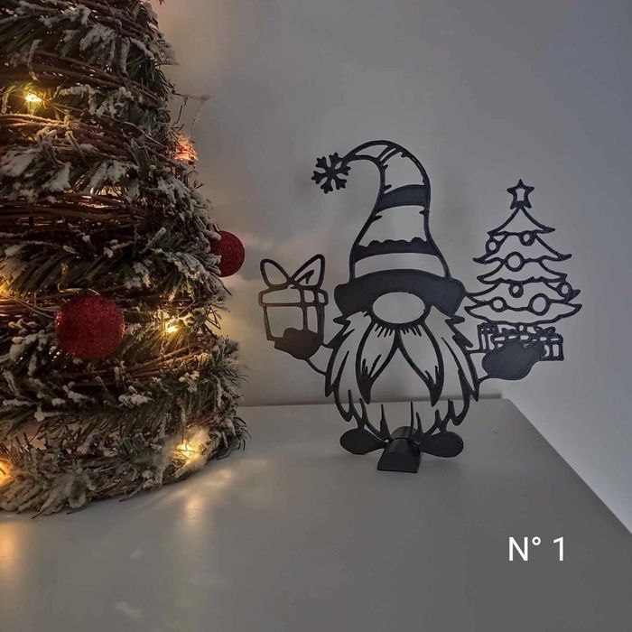 Decoraçao/ presentes de Natal (Gnomos 3D)