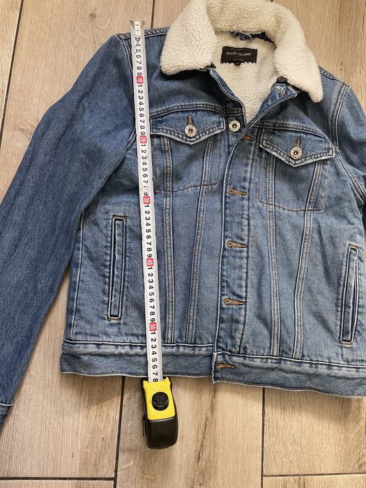 Джинсовка River Island M утеплена хутром холодні осінь весна