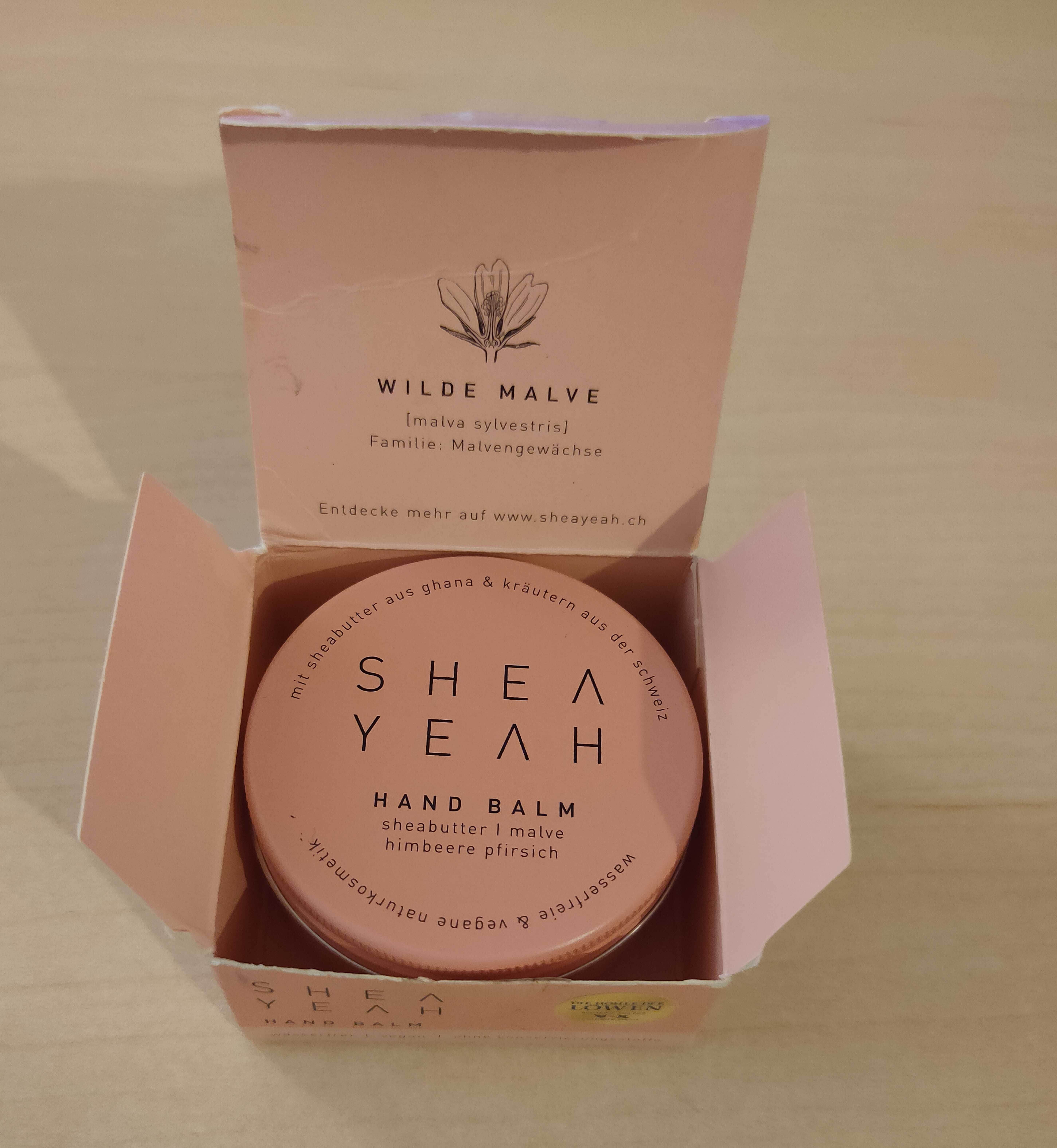 SHEA YEAH Balsam do rąk Masło Shea - Malwa - Malina 40g