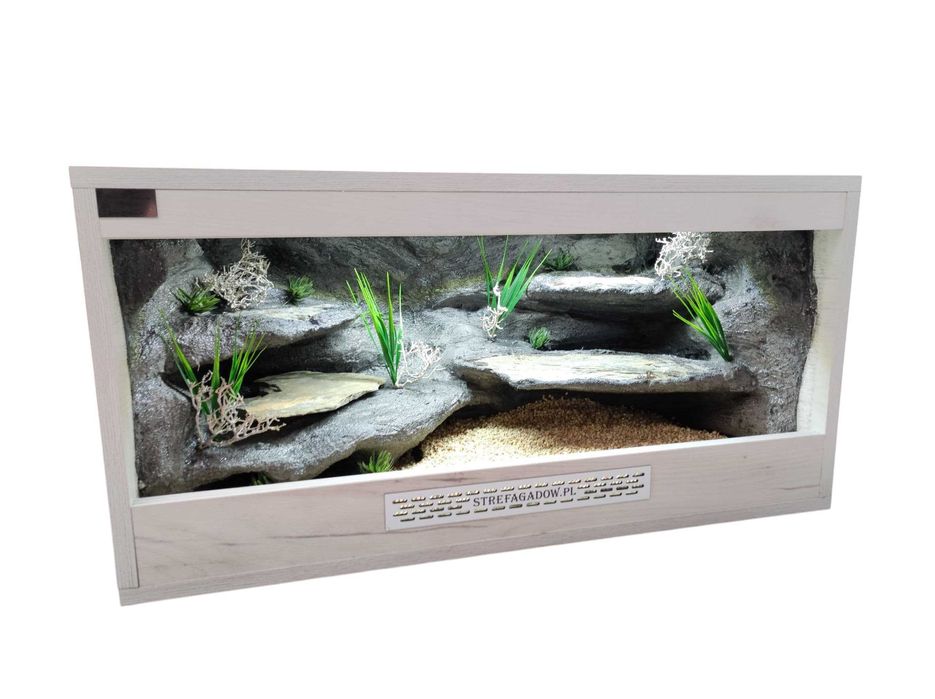 Terrarium pustynne nr754 80/40/40 dla gekona lamparciego DOSTĘPNE
