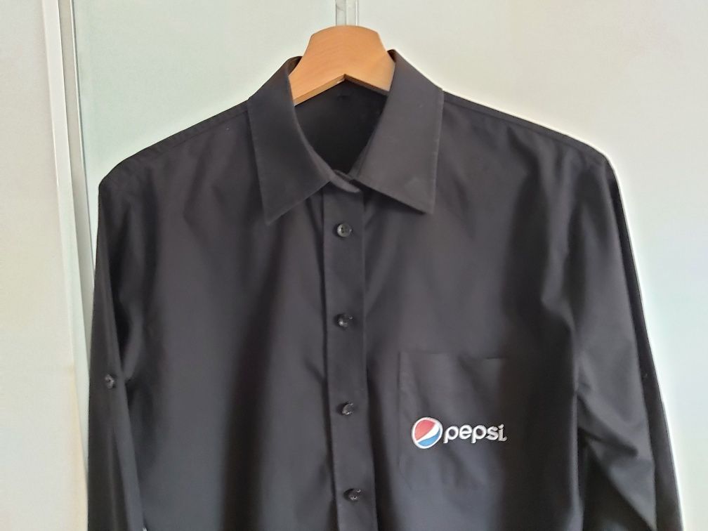 Koszula Pepsi czarna koszula kelnerska rozm. L