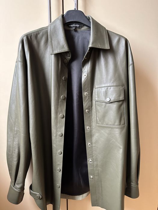Нова шкіряна сорочка-куртка укр дтзайнера Artem Smirnov