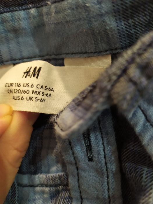 75 Koszula flanelowa w krate H&M 116