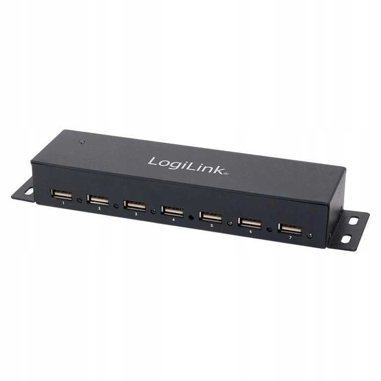 Logilink UA0148 hub 7xUSB 2.0 adapter15.5W nablatowy microUSB zasilacz