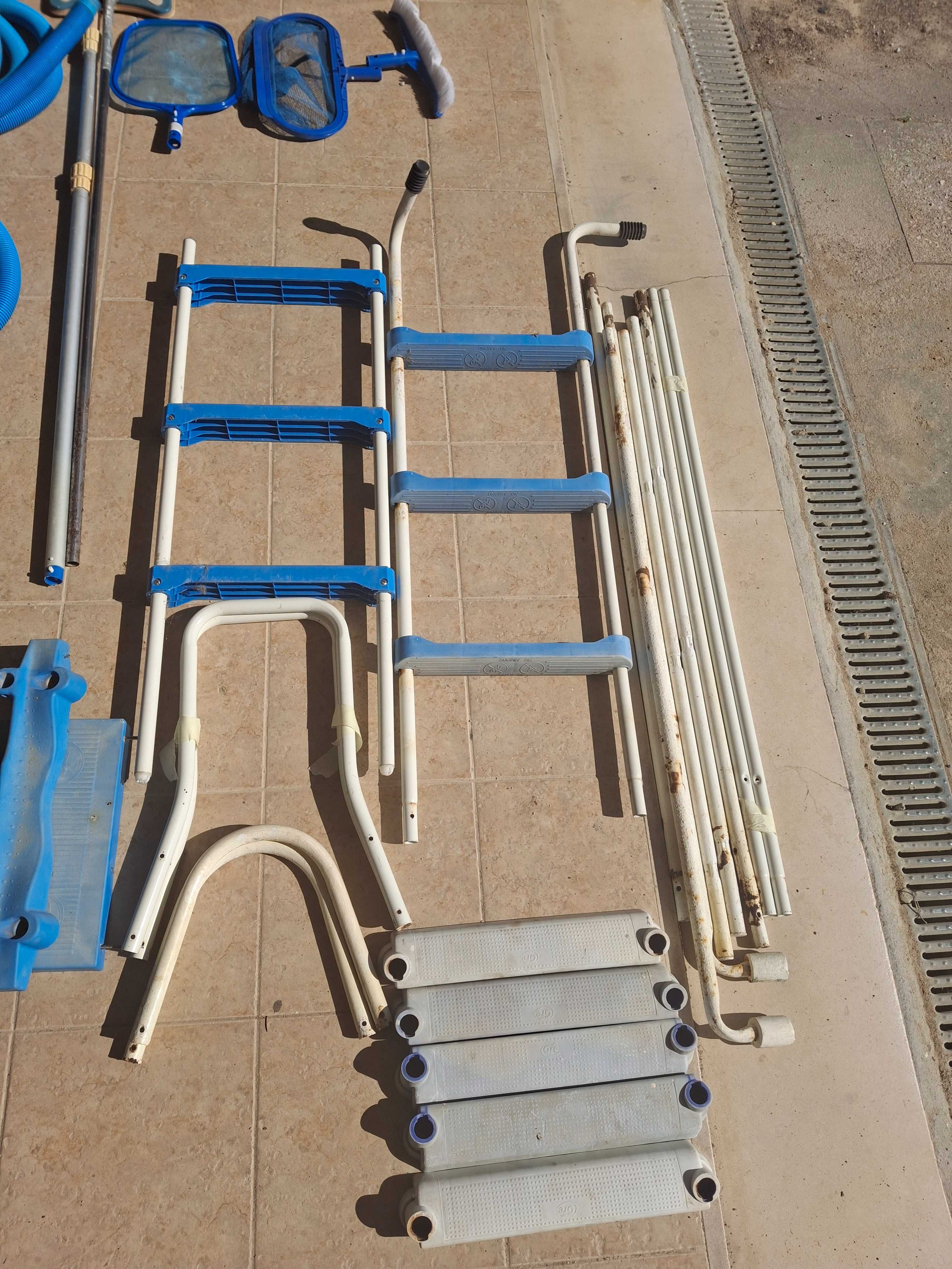 material diverso para piscina