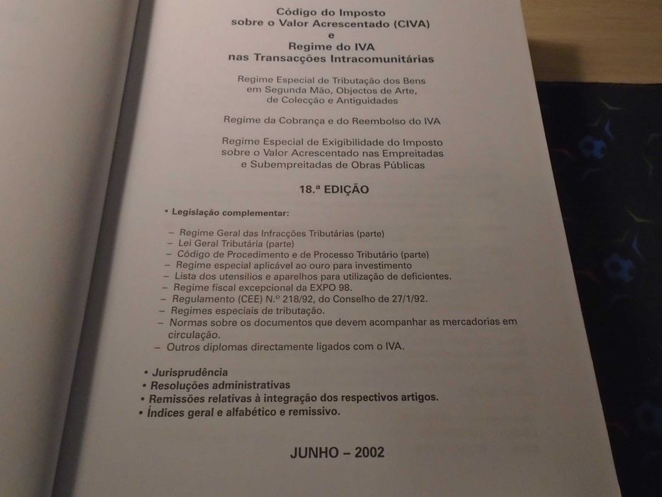 Código do IVA - 18ª Edição - Rei dos Livros