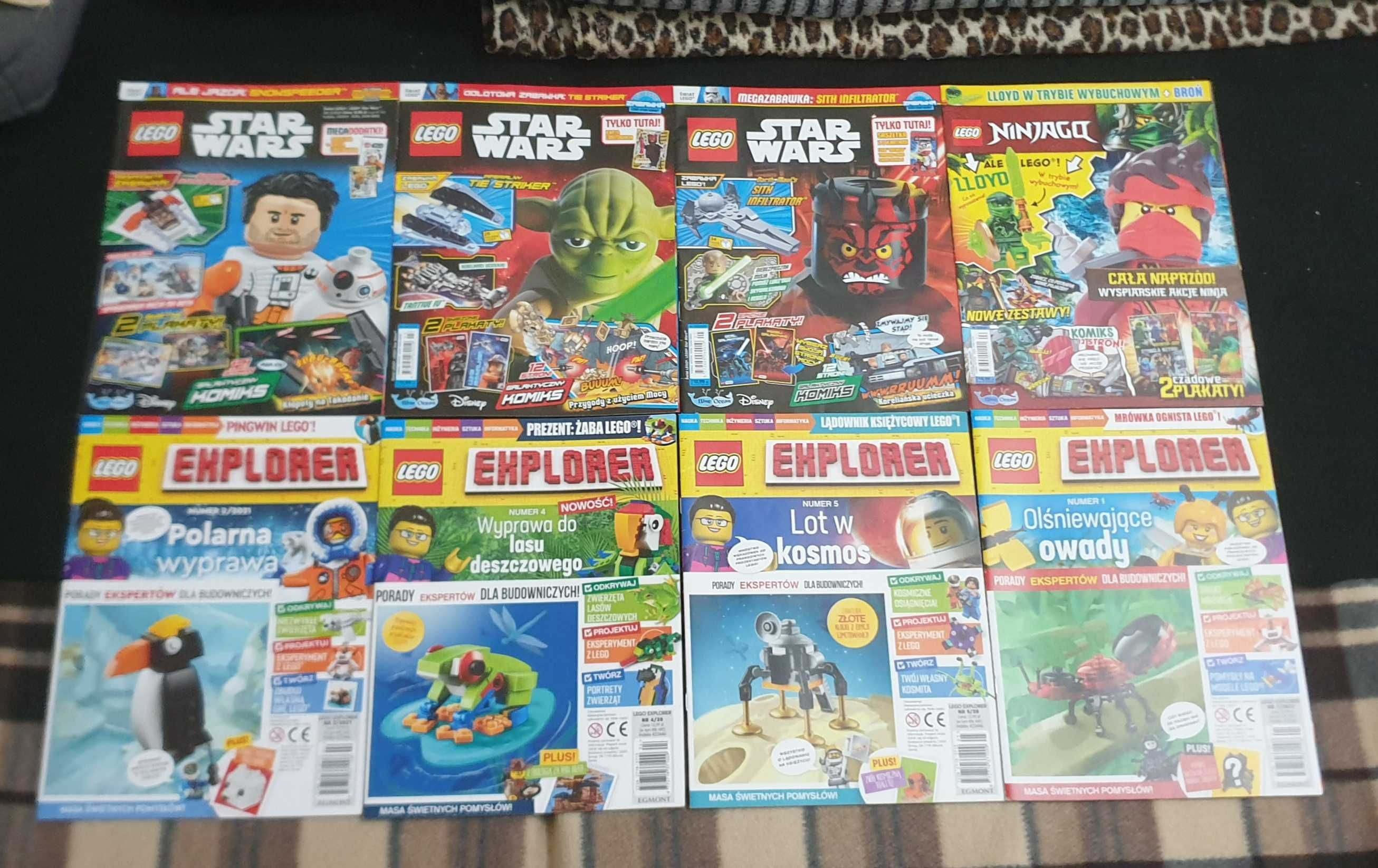 8 magazynów LEGO Star Wars Ninjago Explorer