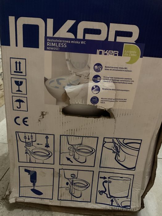 Kompakt bezkołnierzowy Brava inker WC