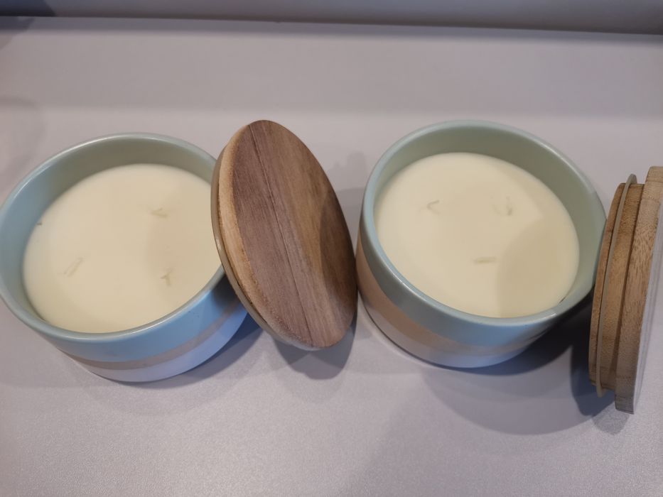 Świeczki świece zapachowe CITRONELLA w ceramice.
